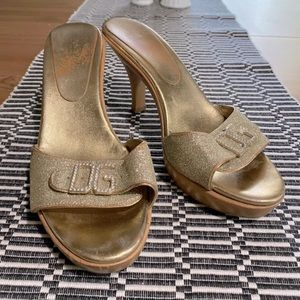 DOLCE & GABBANA vintage wood heel clog